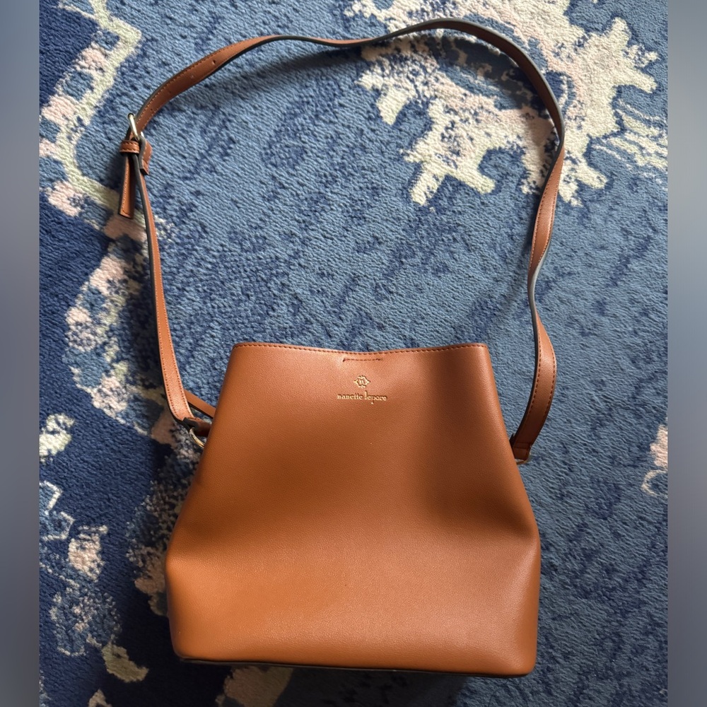 Nanette Lepore Bag Colleen Triple Section Crossbody Bucket Bag